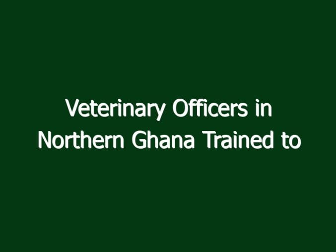 veterinary officers in northern ghana trained to boost animal health 2805 31407 in Veterinary Officers in Northern Ghana Trained to Boost Animal Health